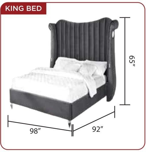 Tulip king bed - Elegant Furniture